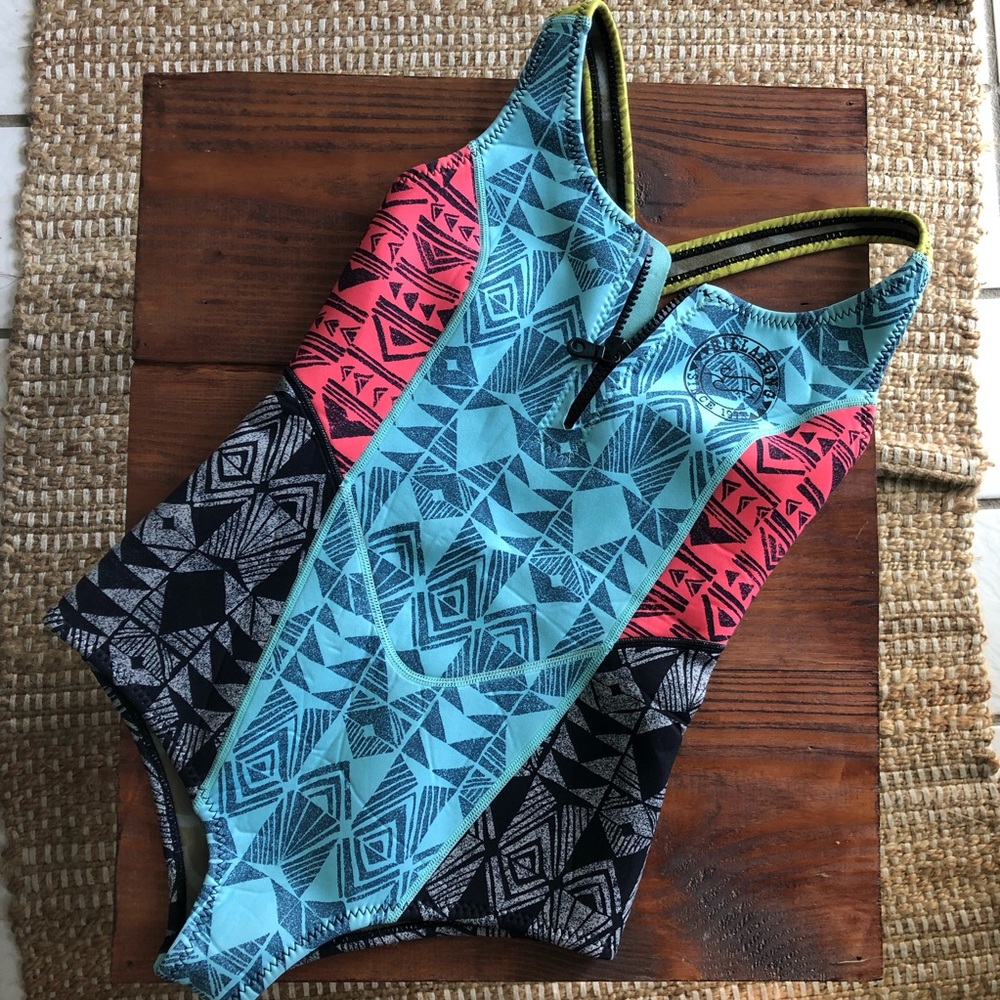 Billabong surf capsule neoprene one piece swimsuit